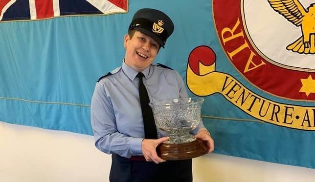 Liverpool City Council worker Donna is flying high after being hailed volunteer of the year by the RAF Air Cadets