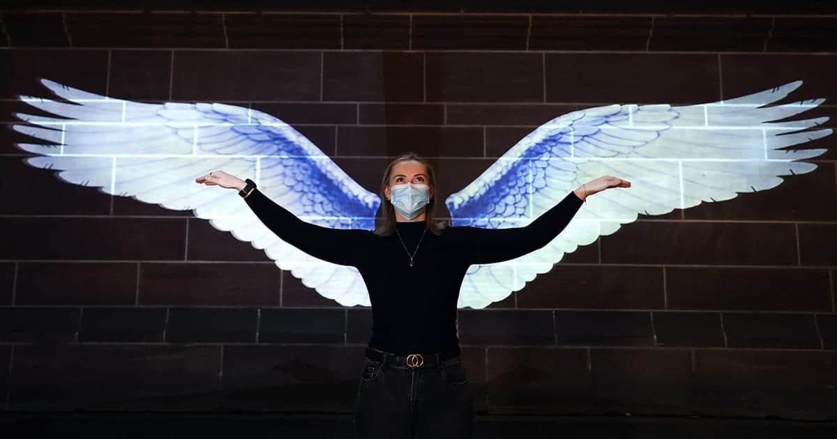 Exciting new Angel Wings light projection artwork and more festive favourites at Liverpool Cathedral