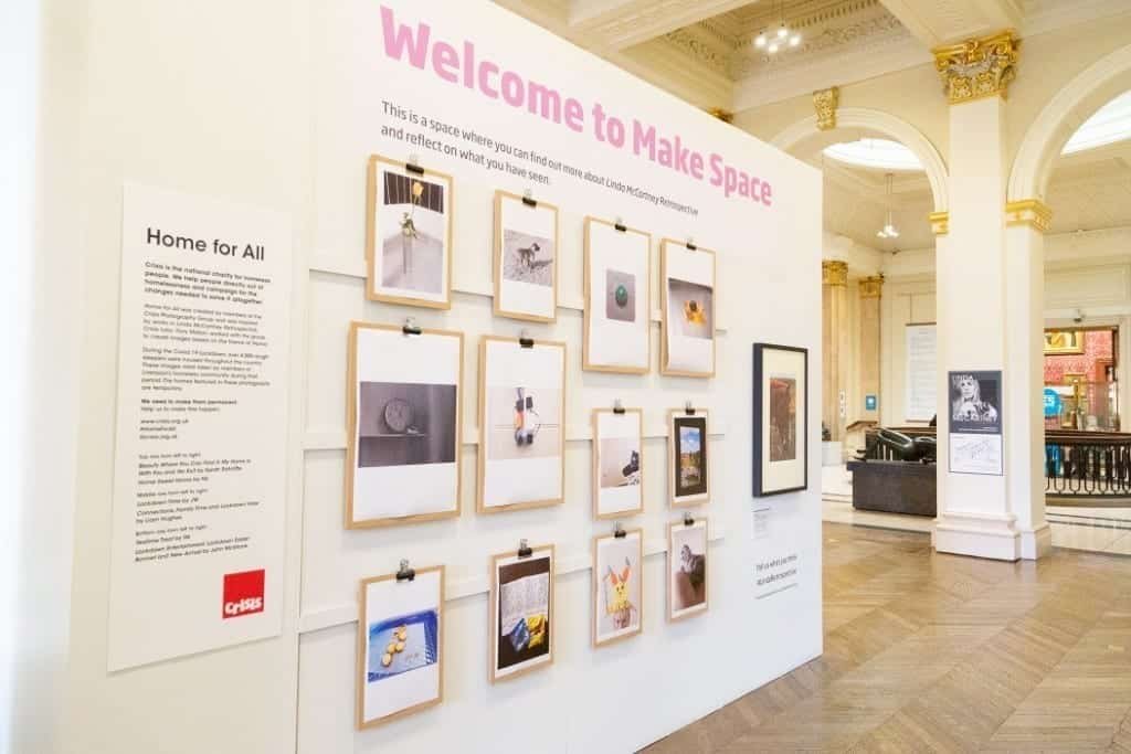 Members of homeless charity Crisis create their own photographs for display at the Walker Art Gallery