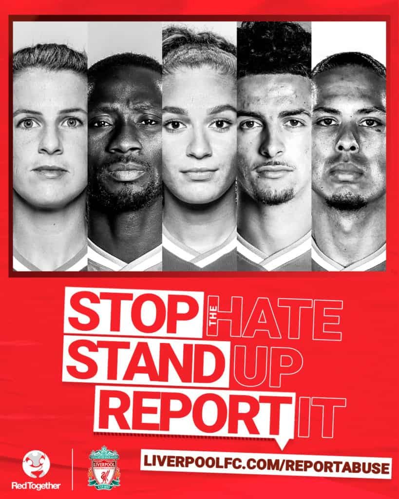 LFC launch anti-hate campaign – Stop The Hate, Stand Up, Report It