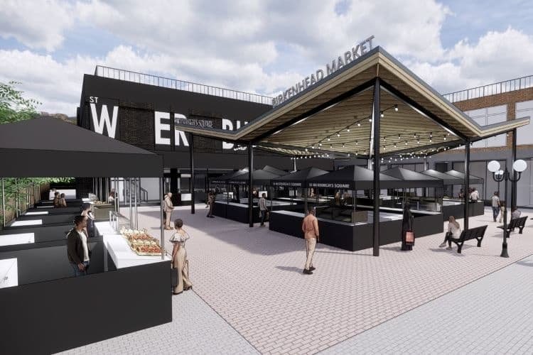 Images Reveal New Look Temporary Market For Birkenhead Town Centre