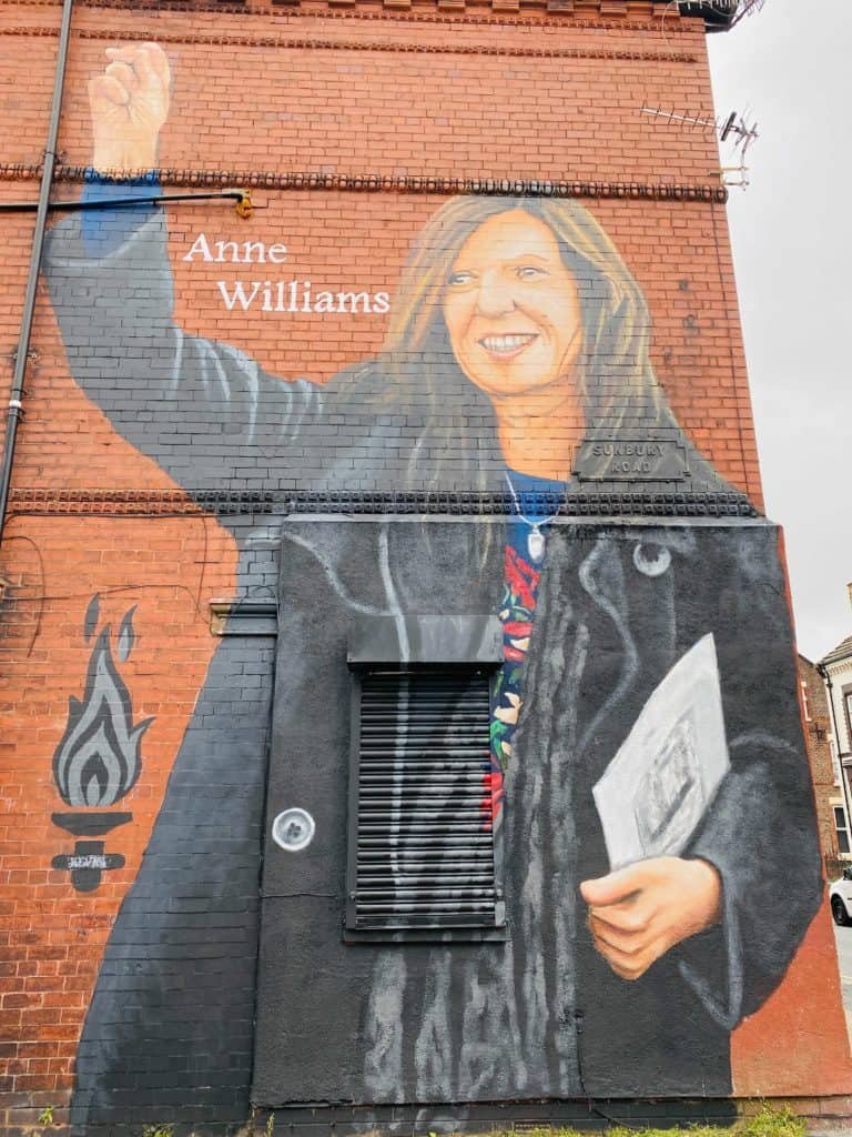 Anne Williams mural in Anfield by Paul Curtis has been completed