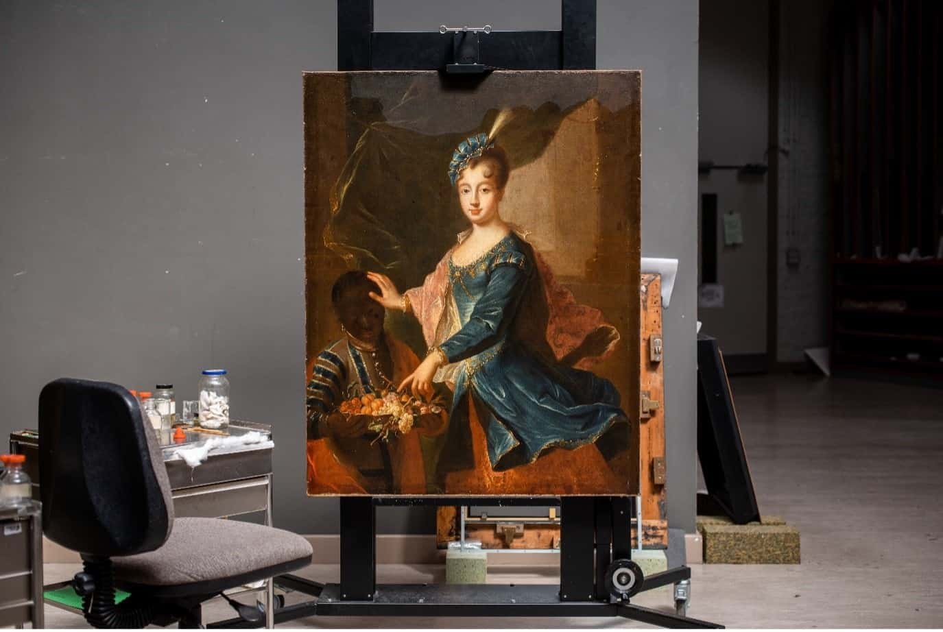 Santerre painting on clear display at The Lady Lever Art Gallery