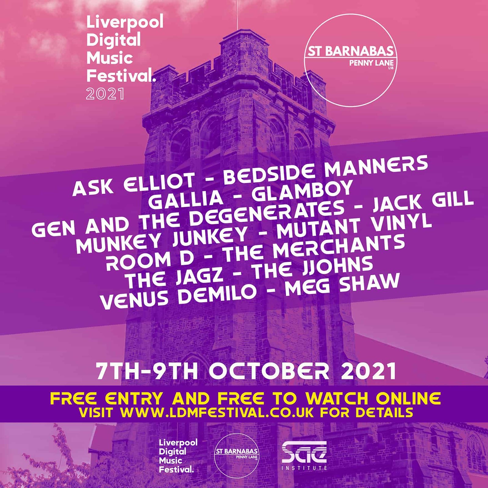 Liverpool Digital Music Festival heads to St Barnabas Church this October