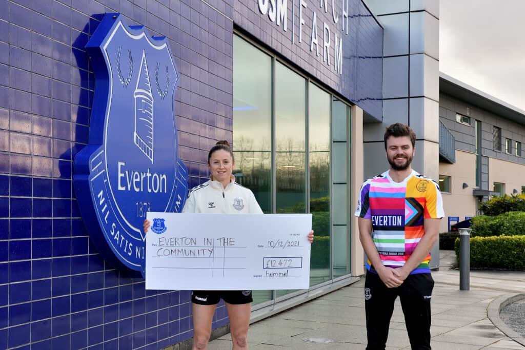 Over £12,000 raised for LGBTI+ awareness education by Everton Rainbow shirts