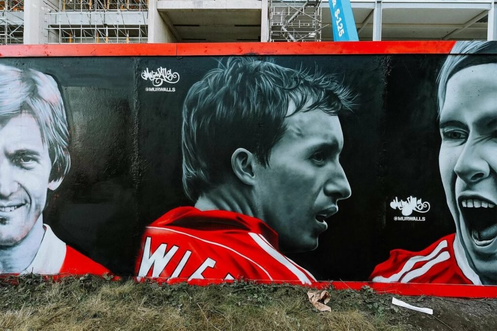 Liverpool FC unveil brand new artwork at Anfield celebrating Reds past and present forwards