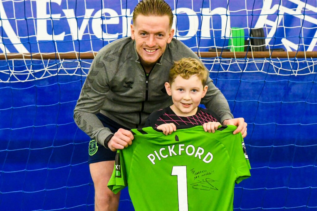 Young Evertonian Harry set for mascot experience courtesy of Jordan