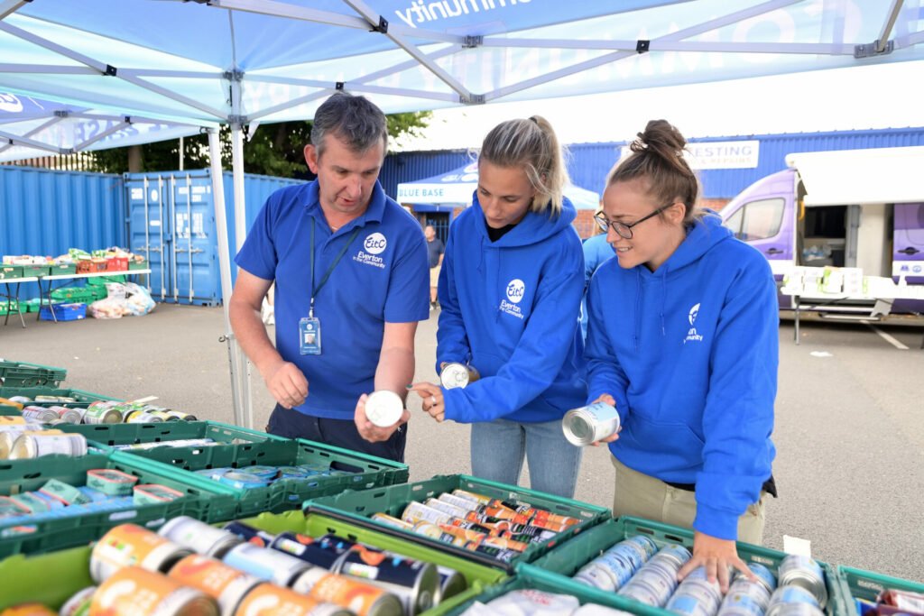 Everton in the Community’s Blue Base Pantry feeds almost 18,000 people