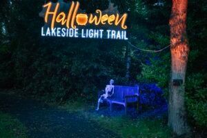 Halloween Lakeside Light Trail in Warrington is now open