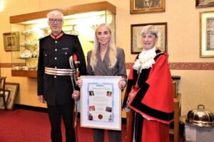 Lioness Alex Greenwood receives Freedom of the Borough