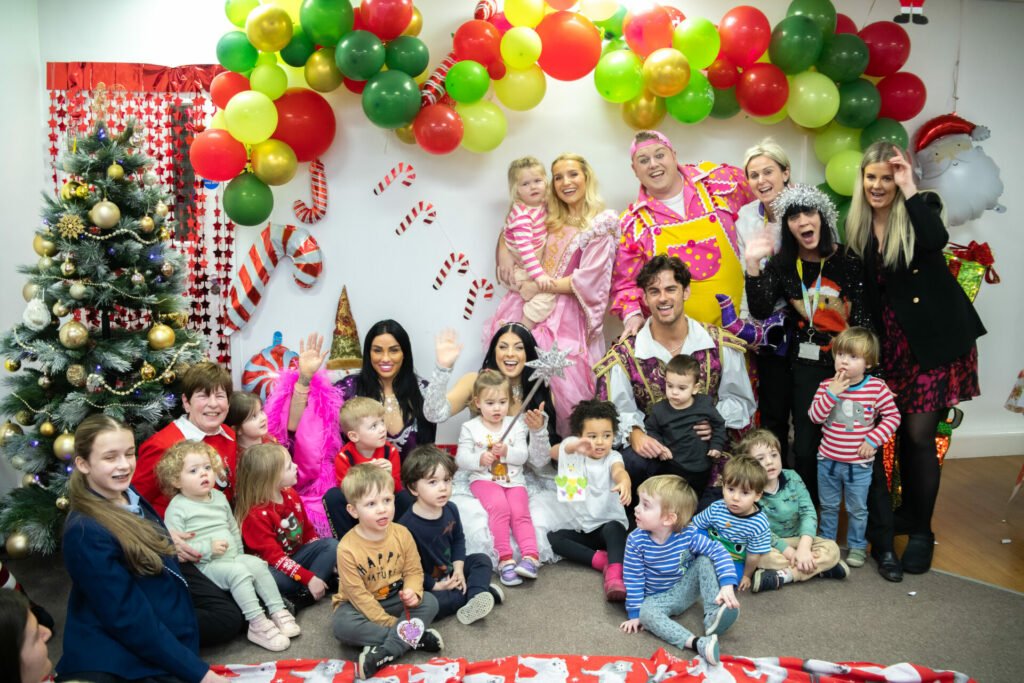 Katie Price and cast of Sleeping Beauty bring Christmas cheer