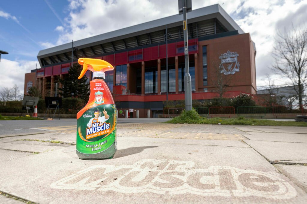 Mr Muscle has unveiled a fan Walk of Fame in Anfield