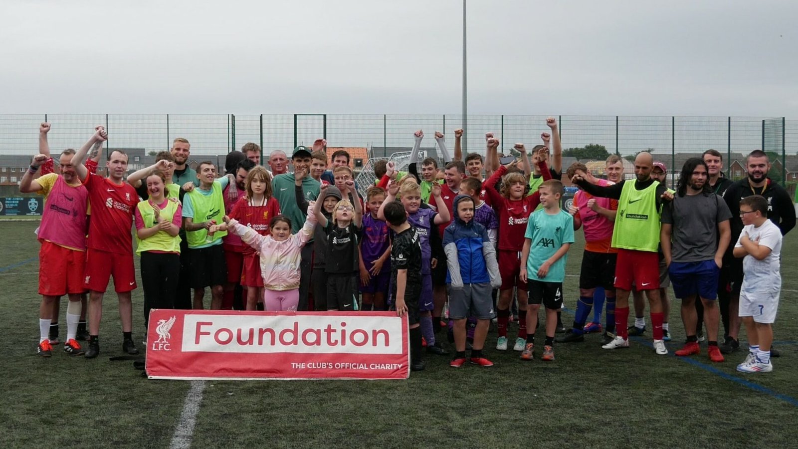 Stefan Bajcetic and Vitezslav Jaros surprise visit to LFC Foundation Inclusion Camp