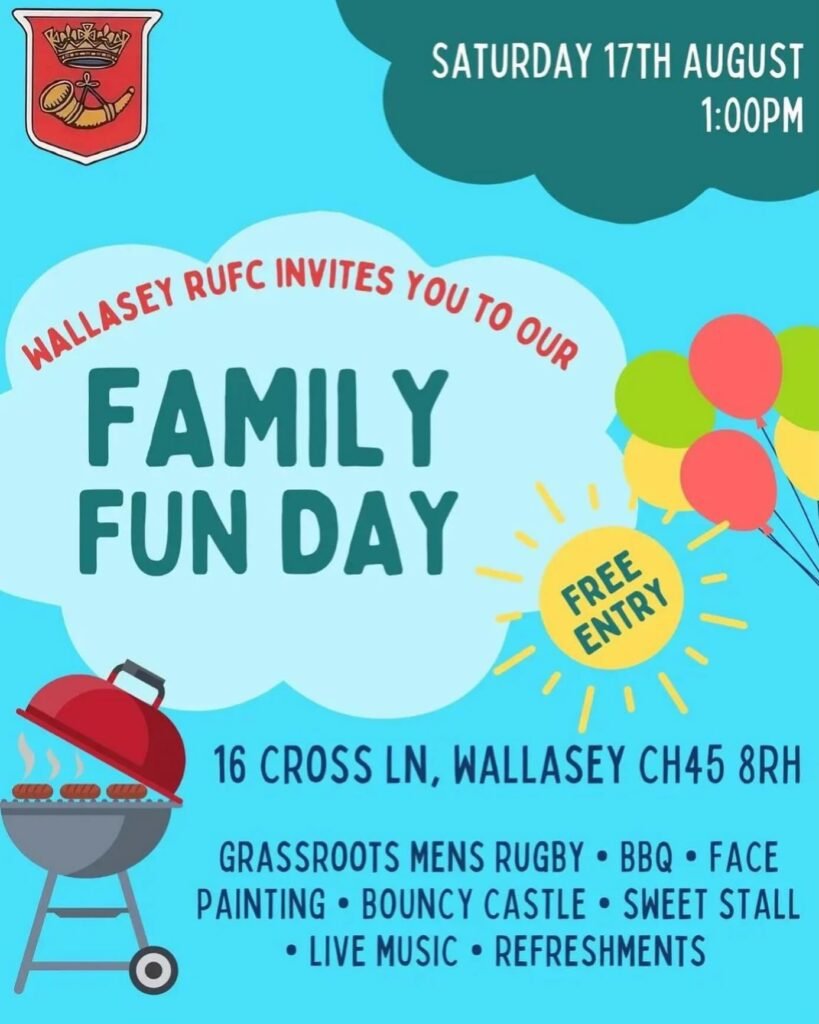 Wallasey Rugby Club are hosting a free family fun day