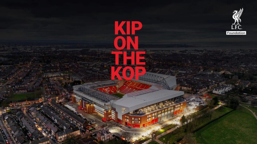 Spend the night at Anfield under the stars for Kip on the Kop