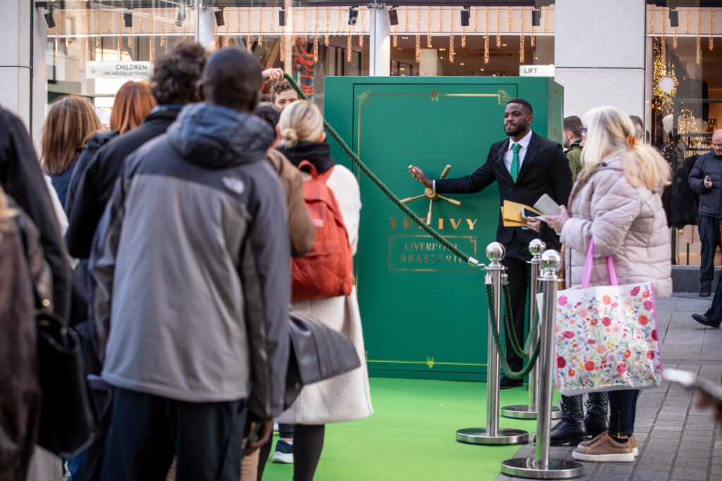 The Ivy Liverpool Brasserie celebrates reservations going live with giant vault