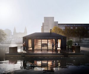 UK’s first floating sauna lands in Liverpool and bookings go live