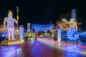 Royal Albert Dock unveils new free snowy Christmas Courtyard