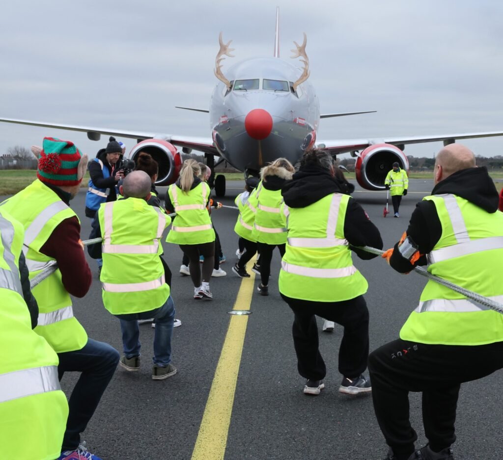 Liverpool John Lennon Airport Charity plane pull raises thousands for Alder Hey