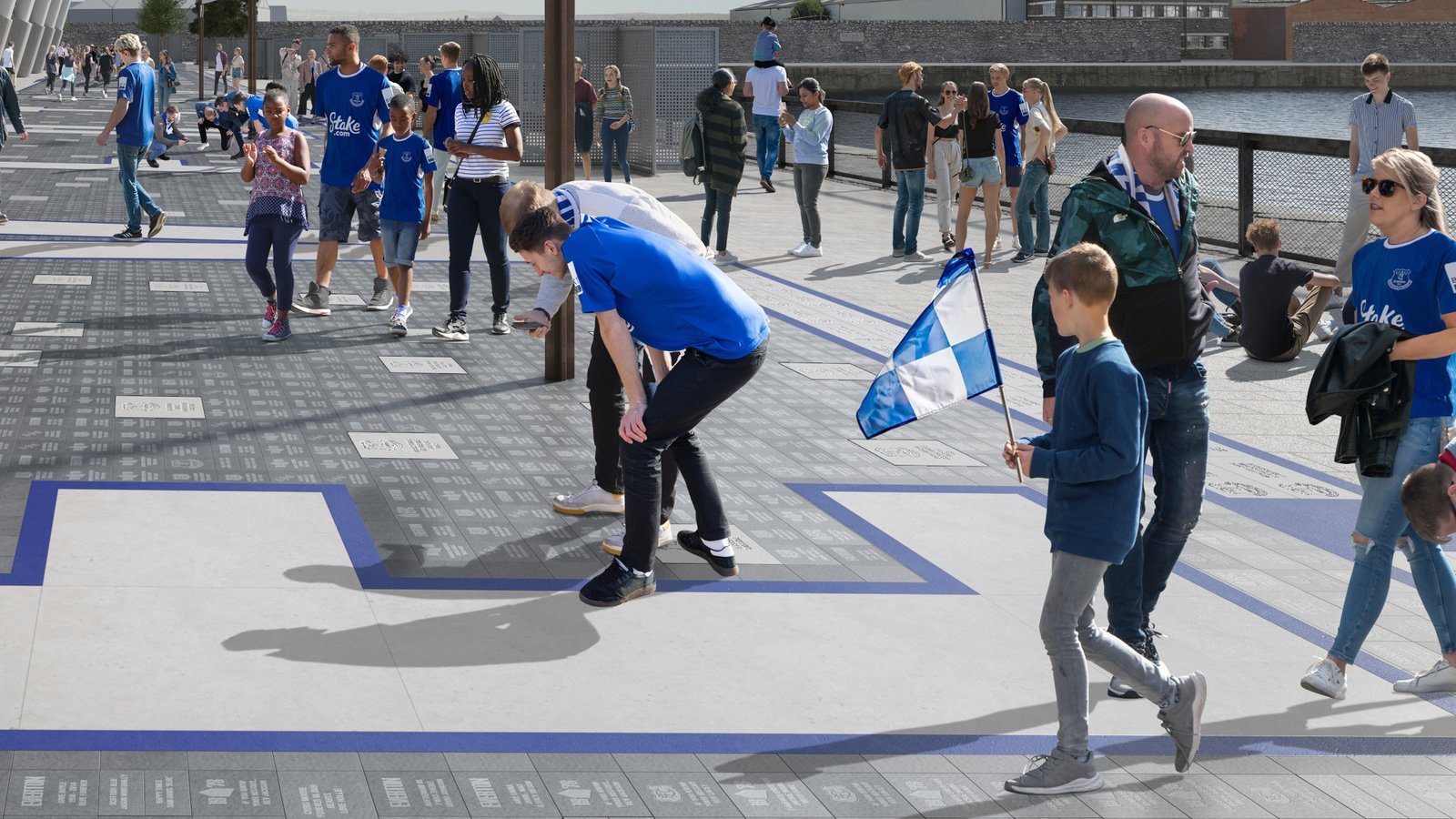 Work is set to begin on Everton Way at the club's new waterfront home