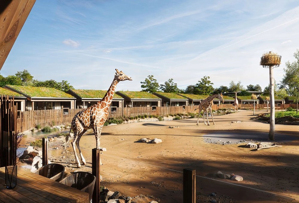 Chester Zoo releases new images of its luxury overnight lodges