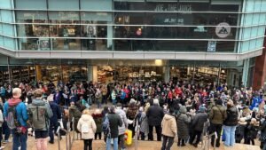 100 musicians stage ‘Mega Busk’ for World Ukulele Day at Liverpool ONE