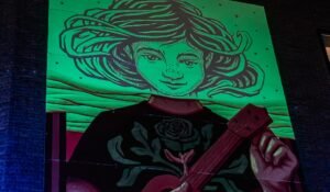 Massive glow-in-the-dark painting has been unveiled at Liverpool ONE