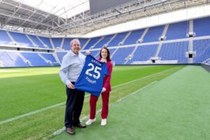 Everton Stadium welcomed the Minister for Sport
