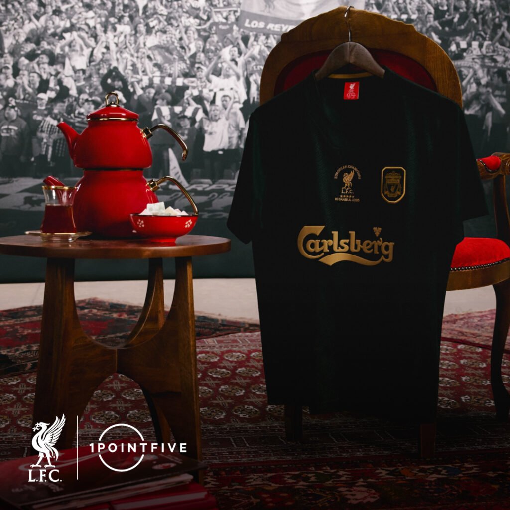 Liverpool Football Club and 1PointFive launch a world first commemorative jersey to mark 20 years since Istanbul
