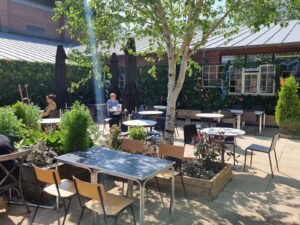 The Wheelbarrow has one of the prettiest sun terraces in Liverpool