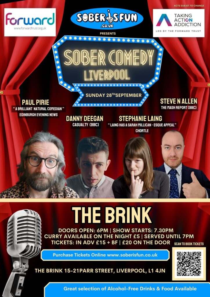 Sober Comedy is coming to The Brink this September