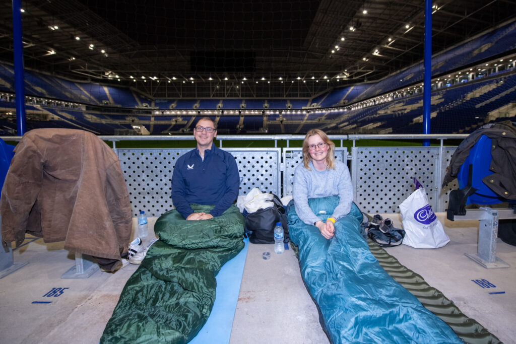 First Sleepout at Hill Dickinson Stadium raises over £33,000