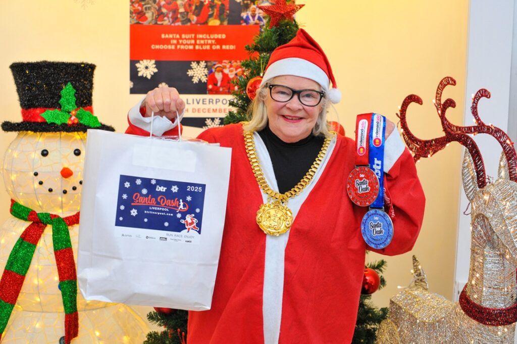 Limited places left for this years iconic Liverpool Santa Dash