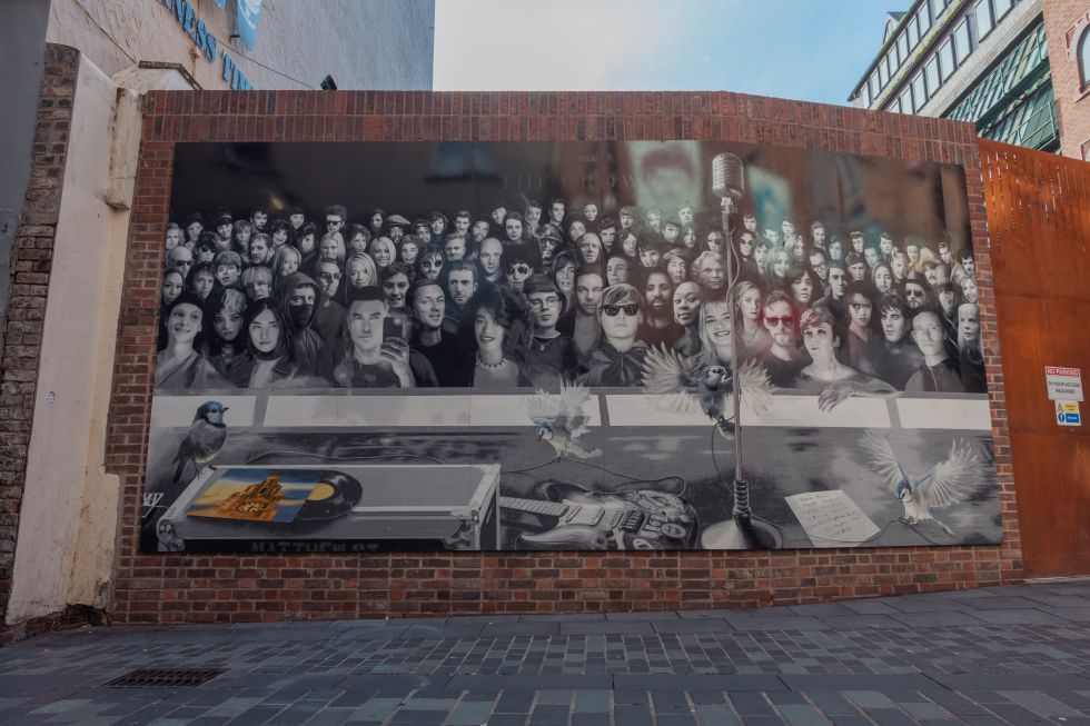 New Mathew Street mural celebrates 100 Liverpool artists