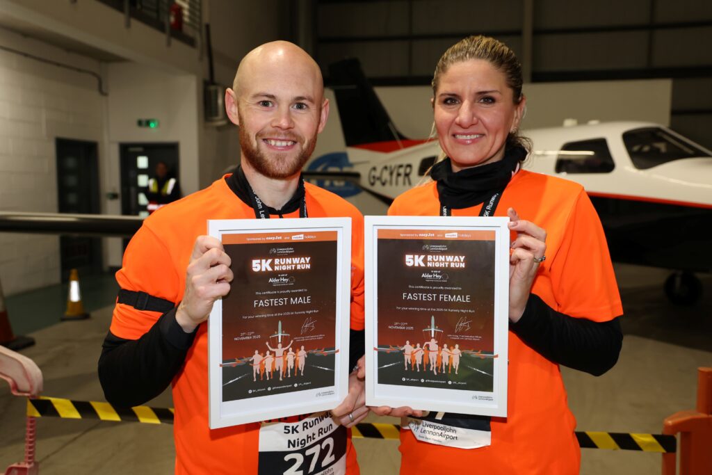 Liverpool Airport’s 5K nighttime race is a runway success