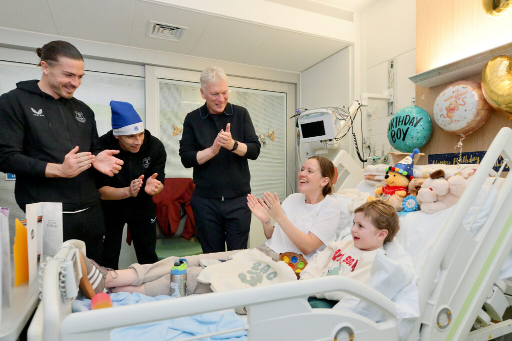 Everton Squad Spreads Festive Joy on Annual Alder Hey Christmas Visit