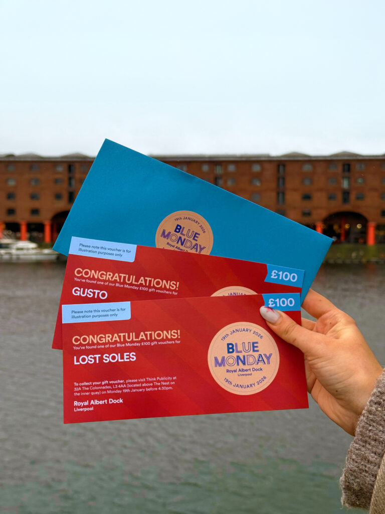 Royal Albert Dock brightens Blue Monday with £1,000-worth of vouchers
