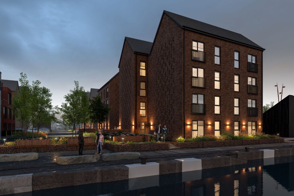 Plans approved for 90 new waterside homes at Wirral Waters