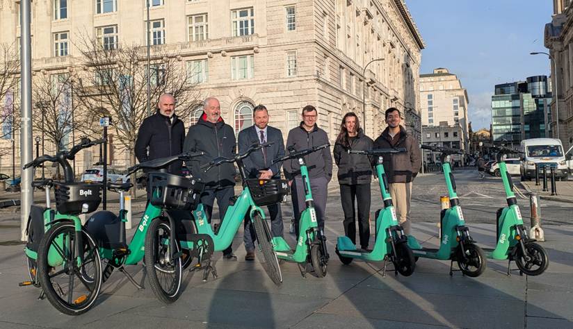 Bolt to Launch New E-Scooter and E-Bike Service Across Liverpool