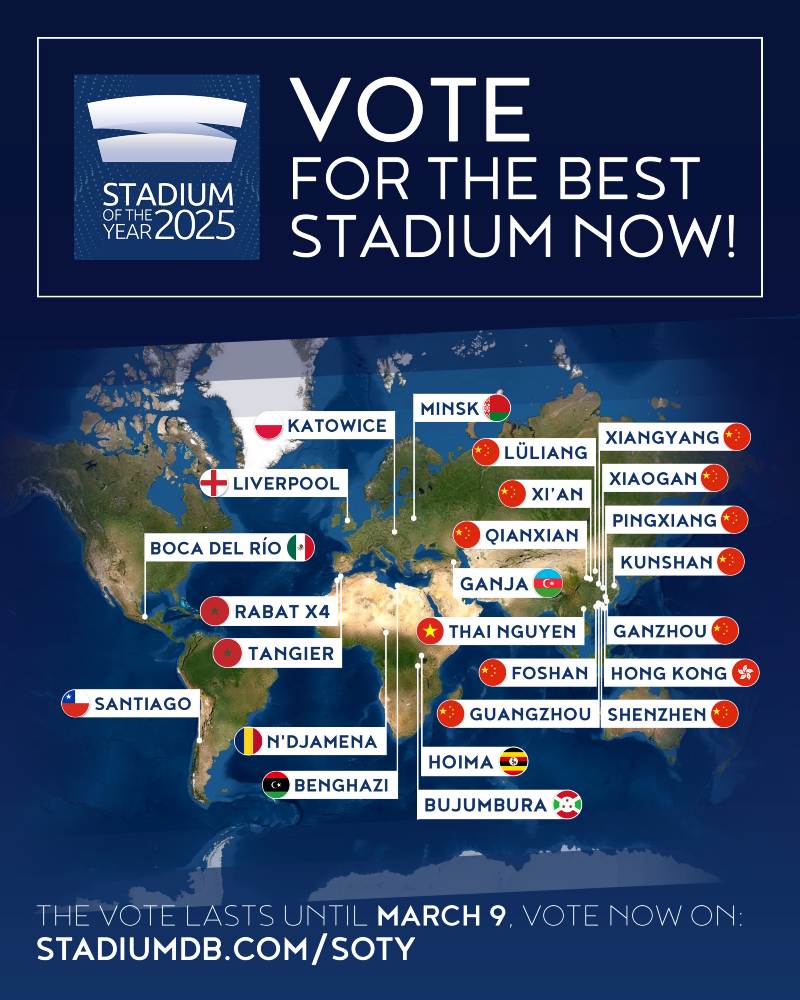Hill Dickinson Stadium Shortlisted for Stadium of the Year 2025 Global Architecture Award