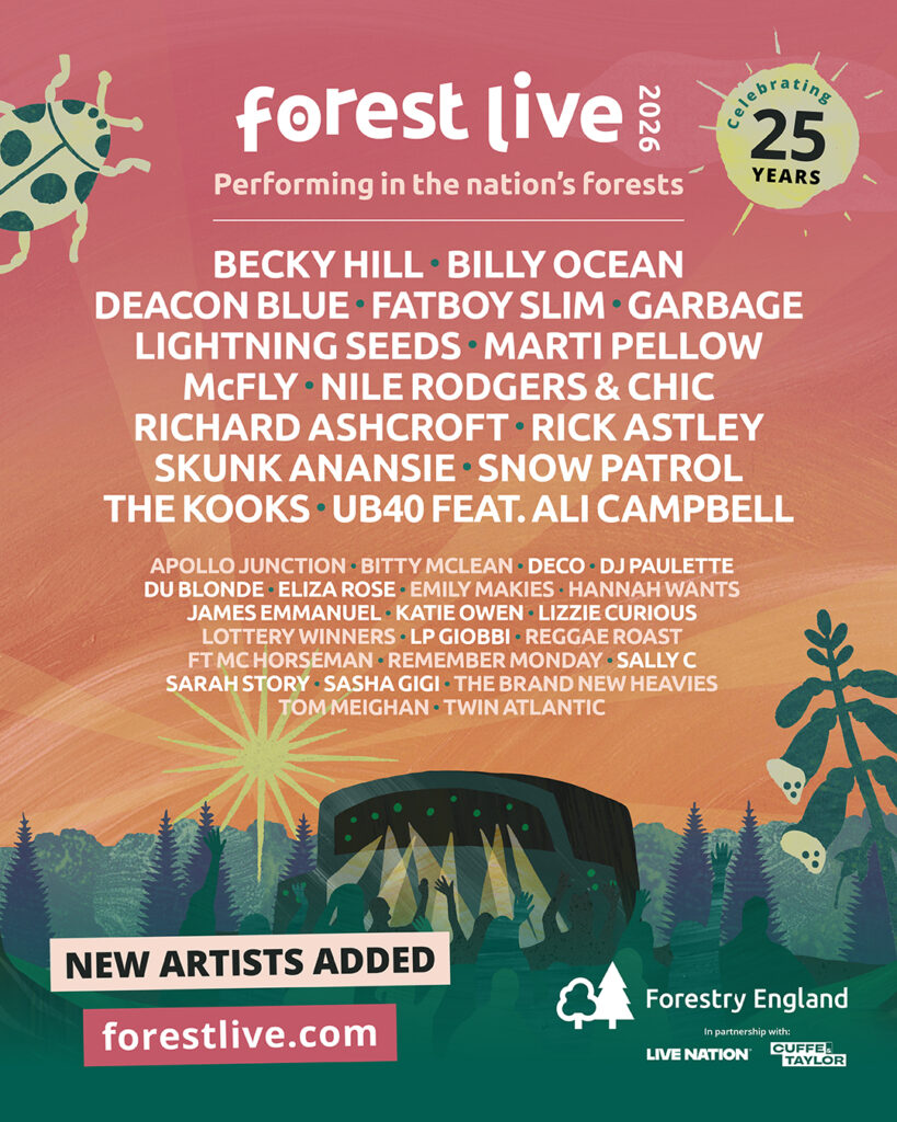 New Support Acts Announced for Forest Live 2026 at Delamere Forest
