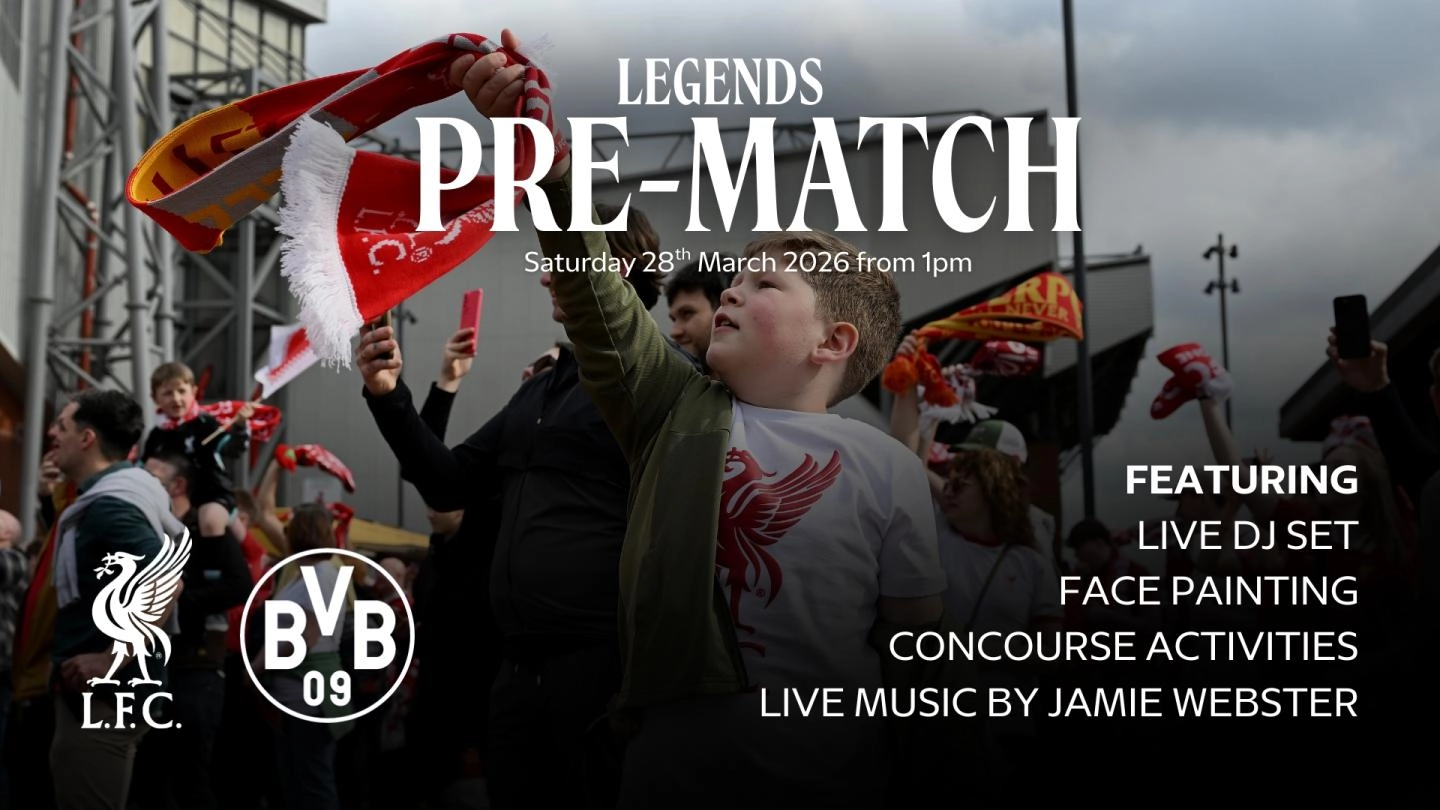 Jamie Webster to headline Anfield pre-match show ahead of LFC Legends charity clash