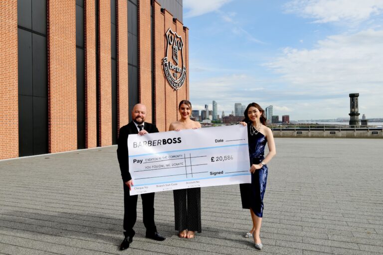 Grooming Technology Partner BarberBoss Raises £20,000 for Everton in the Community via Fan Activation and Charity Auction