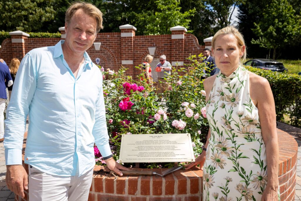 New rose garden at Strawberry Field honours Beatles producer Sir George Martin and Lady Judy Martin