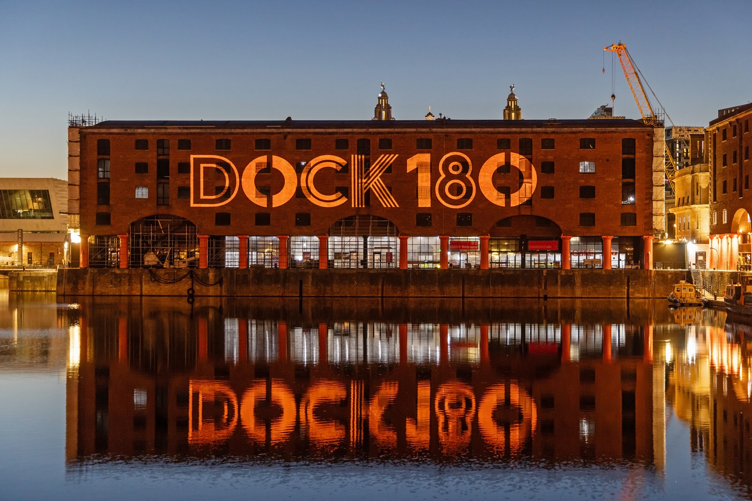 Royal Albert Dock lights up Liverpool waterfront for 180th anniversary