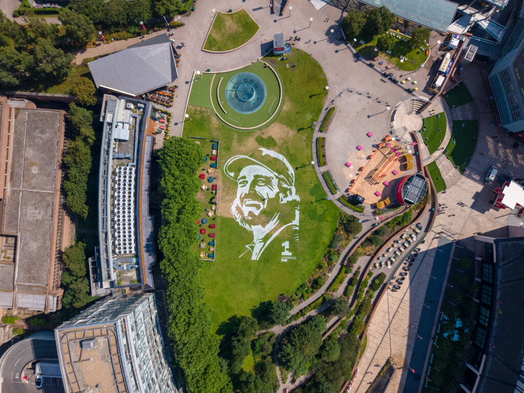 Giant Tommy Fleetwood portrait unveiled in Liverpool ahead of The Open