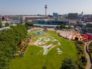 Giant Tommy Fleetwood portrait unveiled in Liverpool ahead of The Open