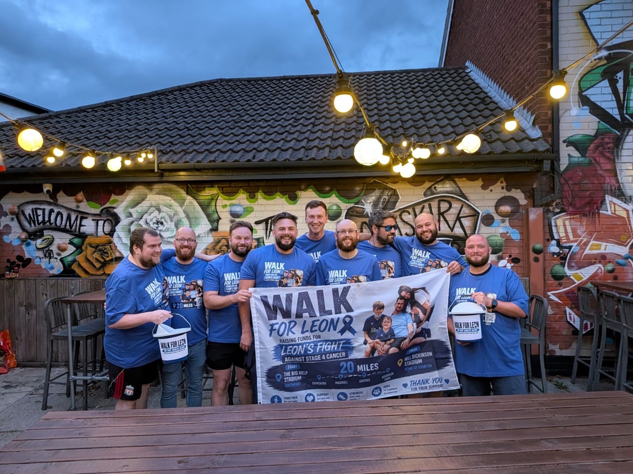 Lifelong friends to walk 20 miles for Southport dad battling stage 4 cancer