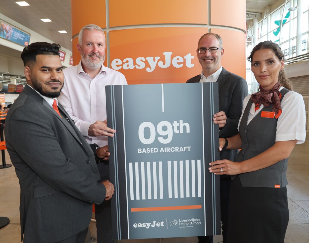 easyJet bases ninth aircraft at Liverpool John Lennon Airport as two new routes launch