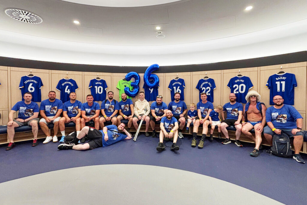 Everton and Liverpool fans unite for 20-mile Walk for Leon